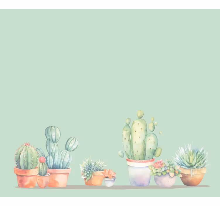 Store enrouleur cactus style minimaliste - TenStickers
