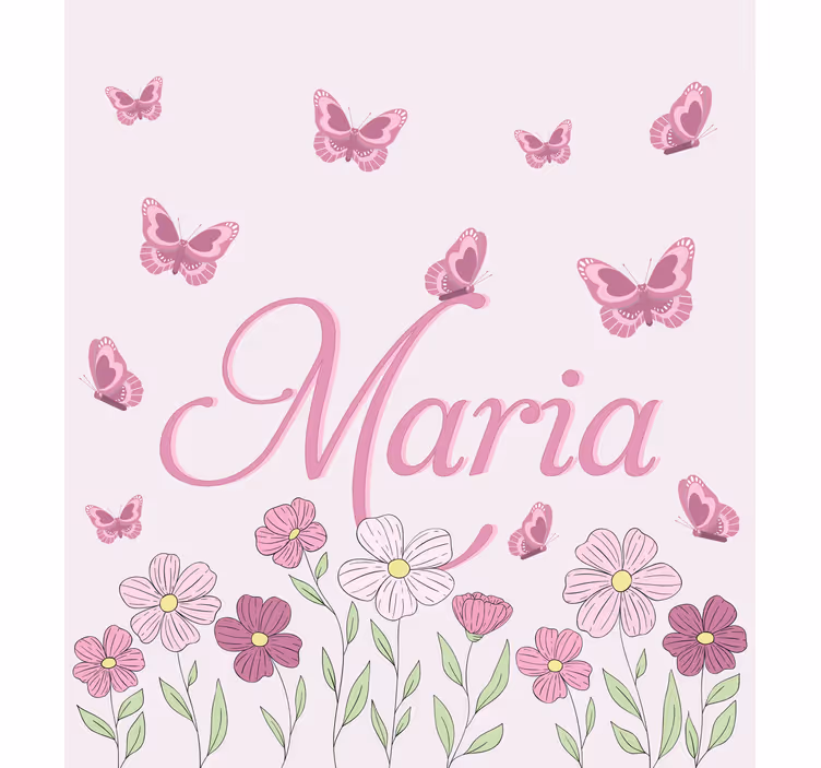 Store enrouleur personnalisé fleurs et papillons - TenStickers