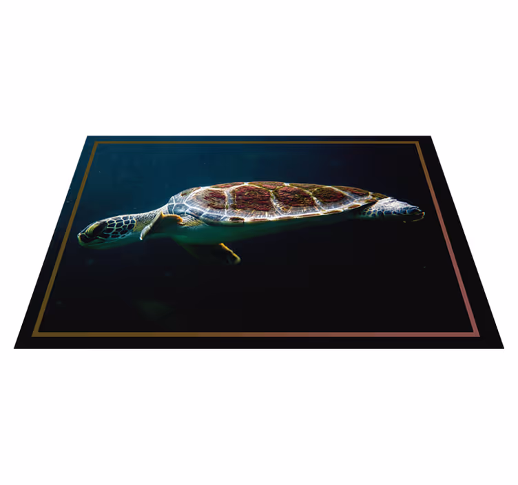 Set de table original paysage aquatique tortue - TenStickers