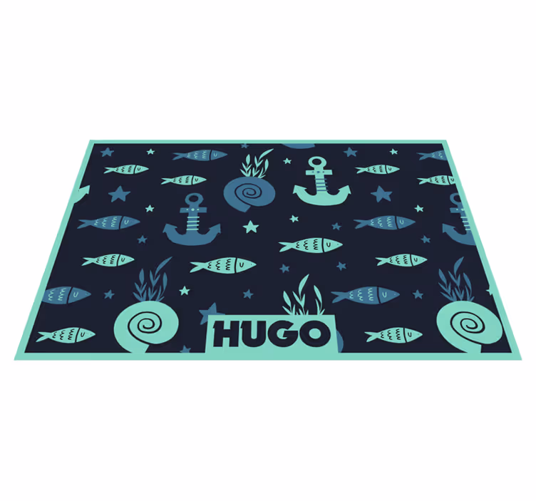Set de table enfant motif poissons nautiques - TenStickers
