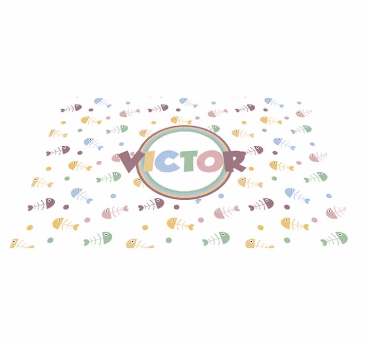 Set de table enfant concept de poissons vifs - TenStickers