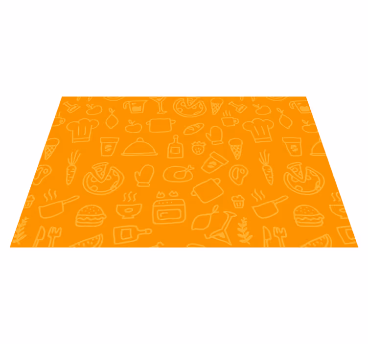Set de table original motifs icônes de cuisine - TenStickers