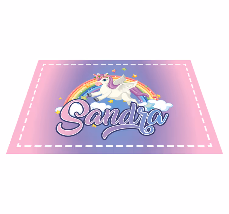 Set de table enfant Licorne personnalisable - TenStickers