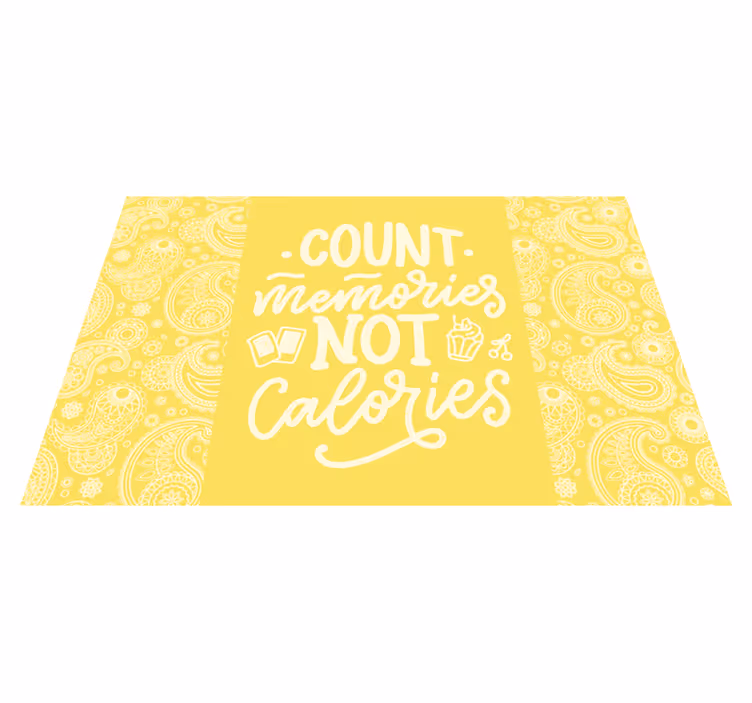 Set de table design citation compte les souvenirs - TenStickers