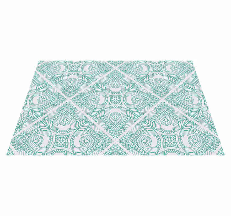 Set de table paisley vert - TenStickers