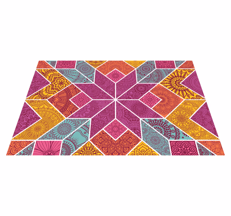 Set de table original motif géométrique coloré - TenStickers