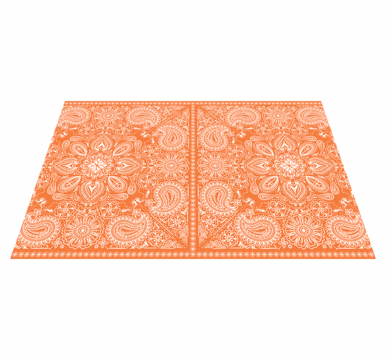 Set de table Paisley orange - TenStickers
