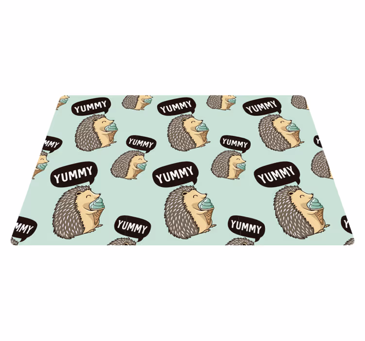 Set de table enfant hérisson heureux - TenStickers