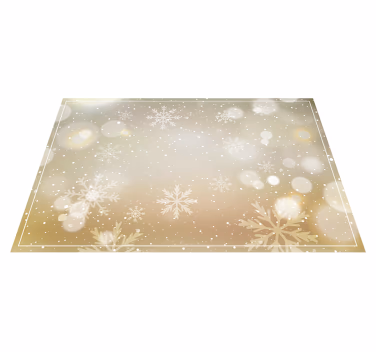 Set de table noël fond flocon de neige festif - TenStickers