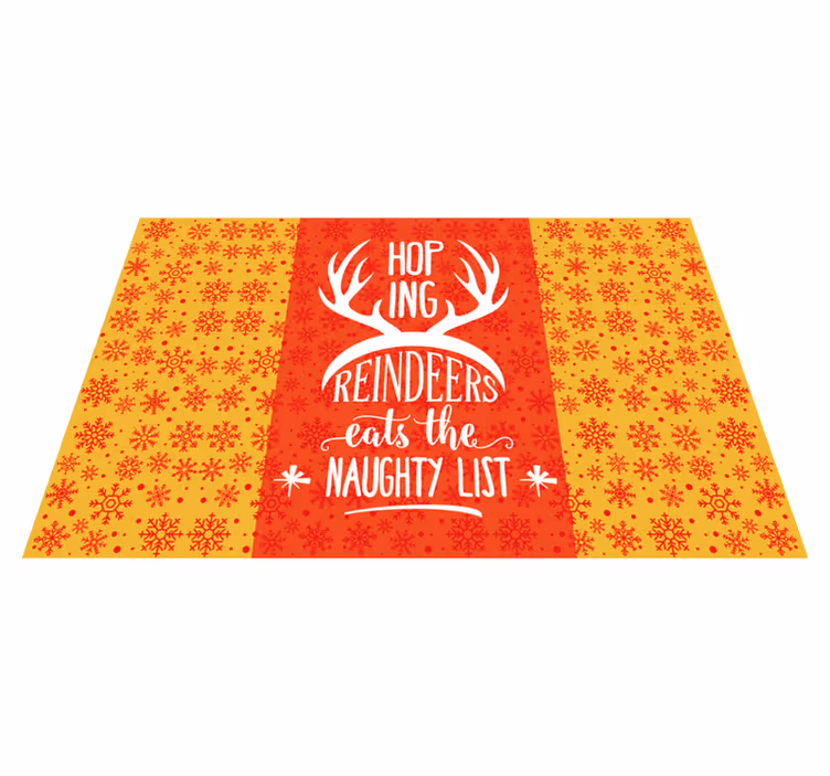 Set de table noël antlers de renne citation - TenStickers