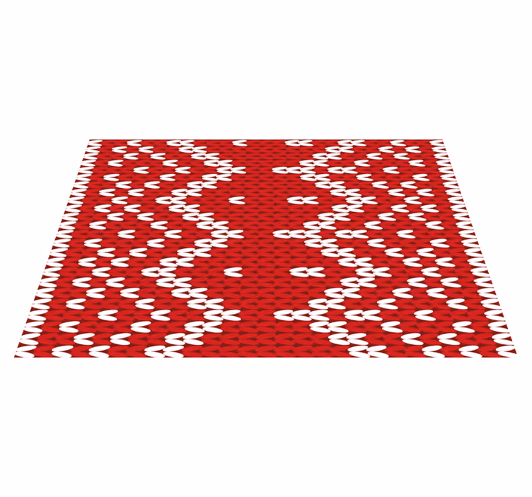 Set de table motif géométrique rouge - TenStickers