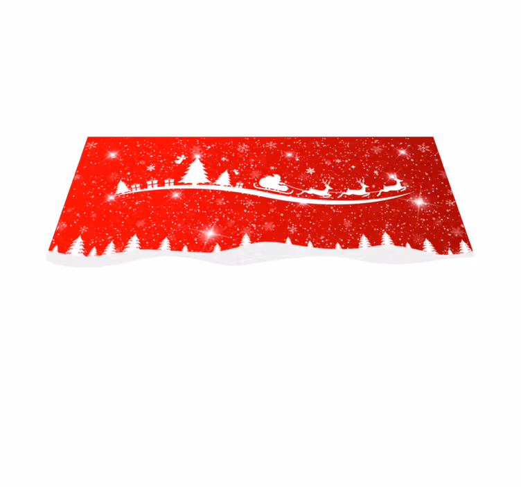 set de table noel Vague de noël - TenStickers