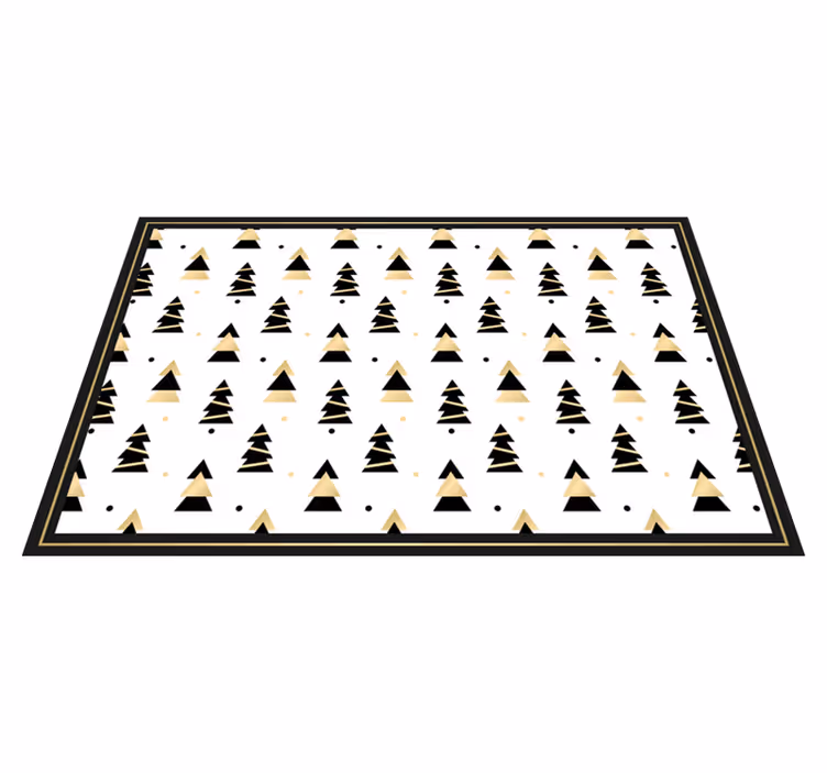 set de table noel Modèle d'arbre élégant de noël - TenStickers