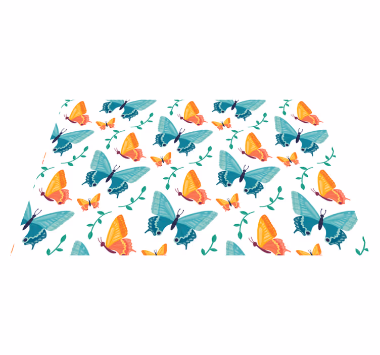 Set de table original motif papillons colorés - TenStickers