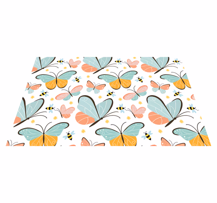 Set de table design citation motif papillon - TenStickers