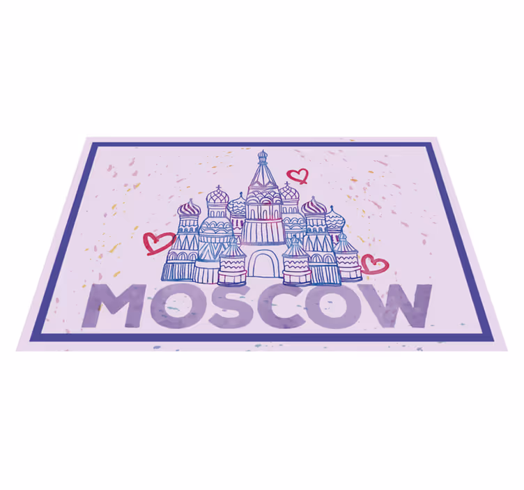 Set de table original illustration des monuments de moscou - TenStickers