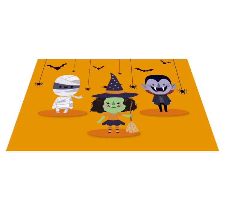 Set de table halloween personnages amusants d'halloween - TenStickers