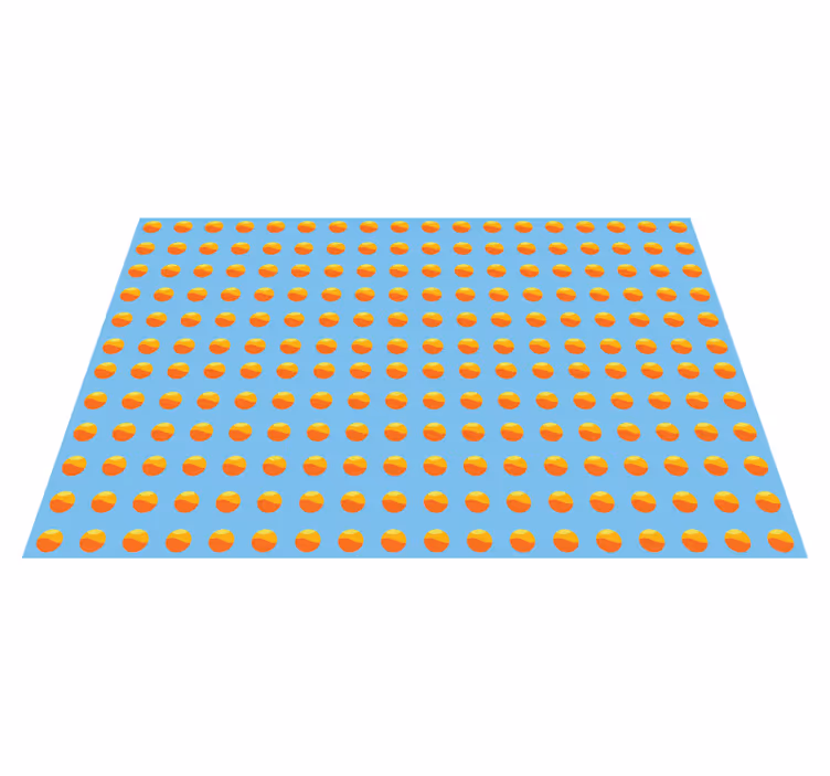 Set de table moderne motifs ronds colorés - TenStickers