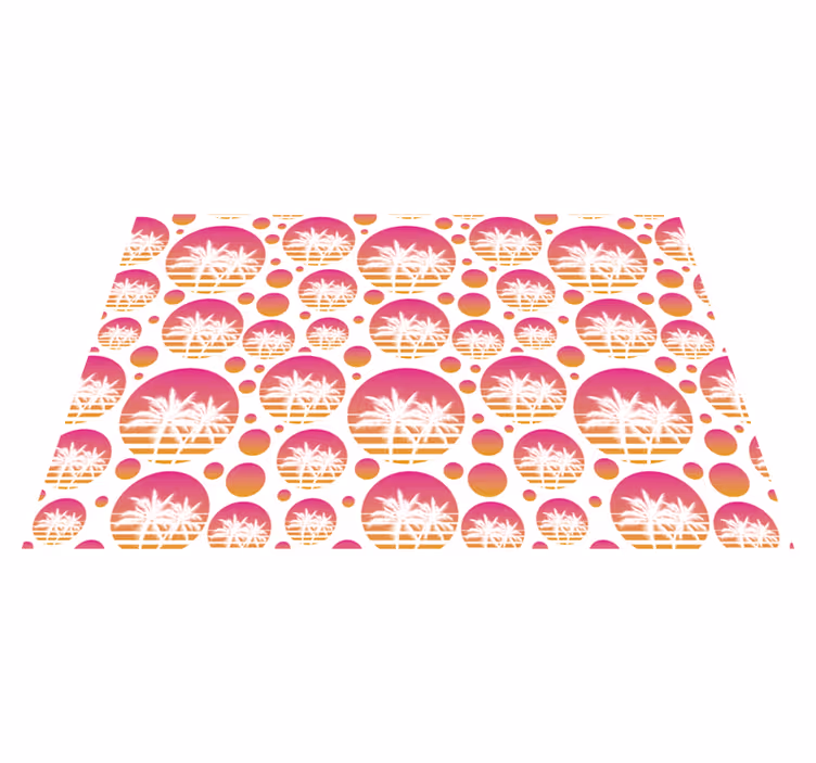 Set de table original motifs de palmiers tropicaux - TenStickers