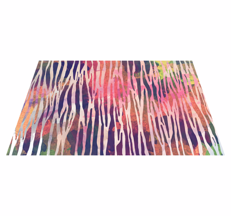 Set de table rayures colorées abstraites - TenStickers