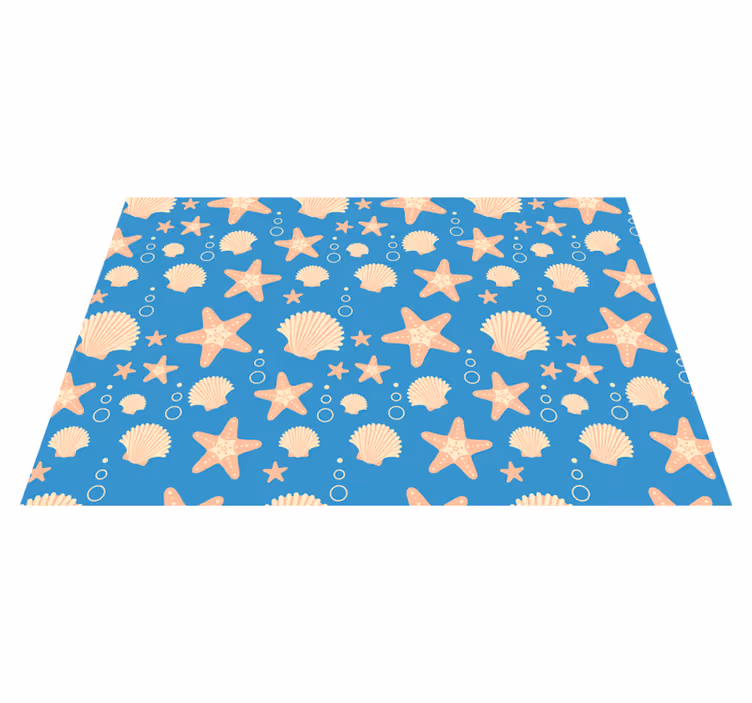 Set de table original motifs coquillages marins - TenStickers