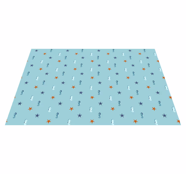 Set de table original motif hippocampe étoile de mer - TenStickers