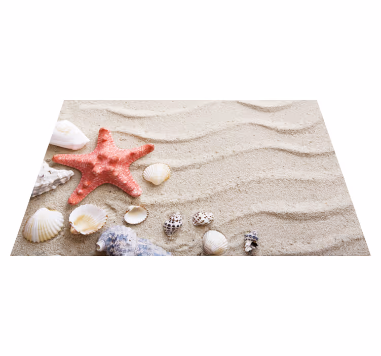 Set de table original scène de plage étoile de mer - TenStickers