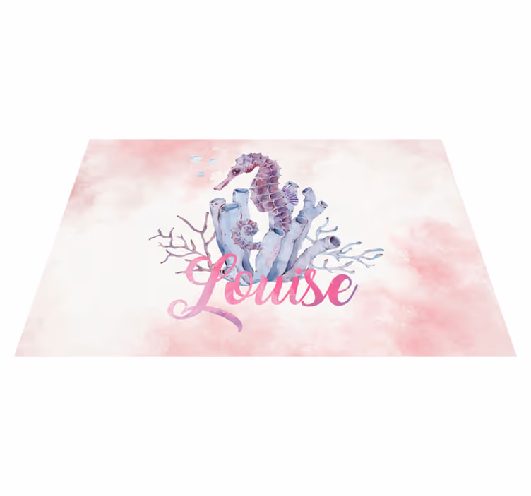 Set de table original hippocampe et corail - TenStickers