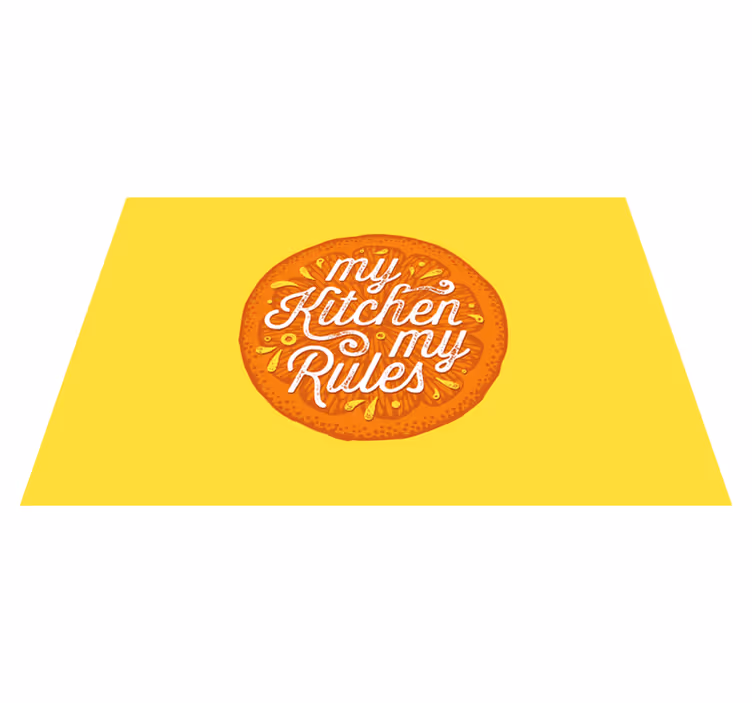 Set de table design citation règle de cuisine - TenStickers