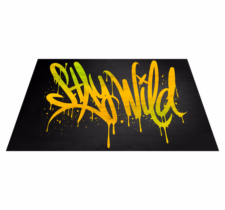 Set de table design citation restez sauvage Écriture - TenStickers