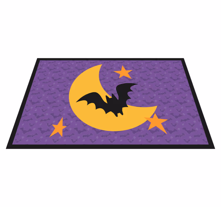 Set de table autre couleur étoiles de lune et chauve-souris - TenStickers