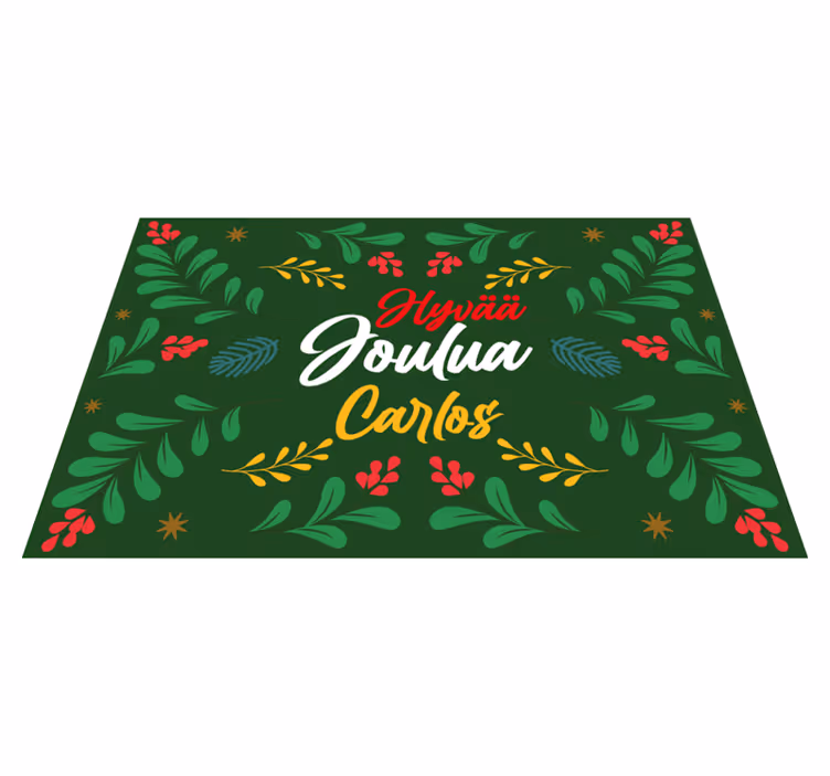 Set de table noël motif verdure festive - TenStickers