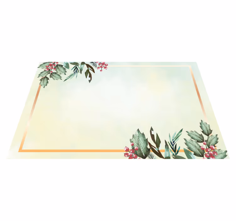 Set de table moderne floral minimaliste - TenStickers