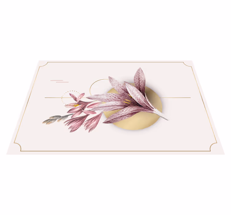 Set de table original arrangement floral élégant - TenStickers