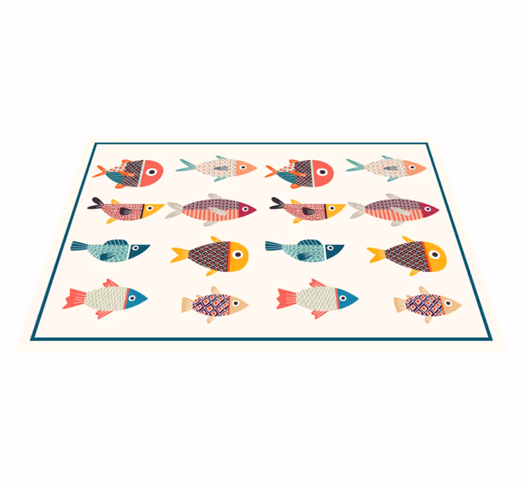 Set de table original motifs de poissons colorés - TenStickers