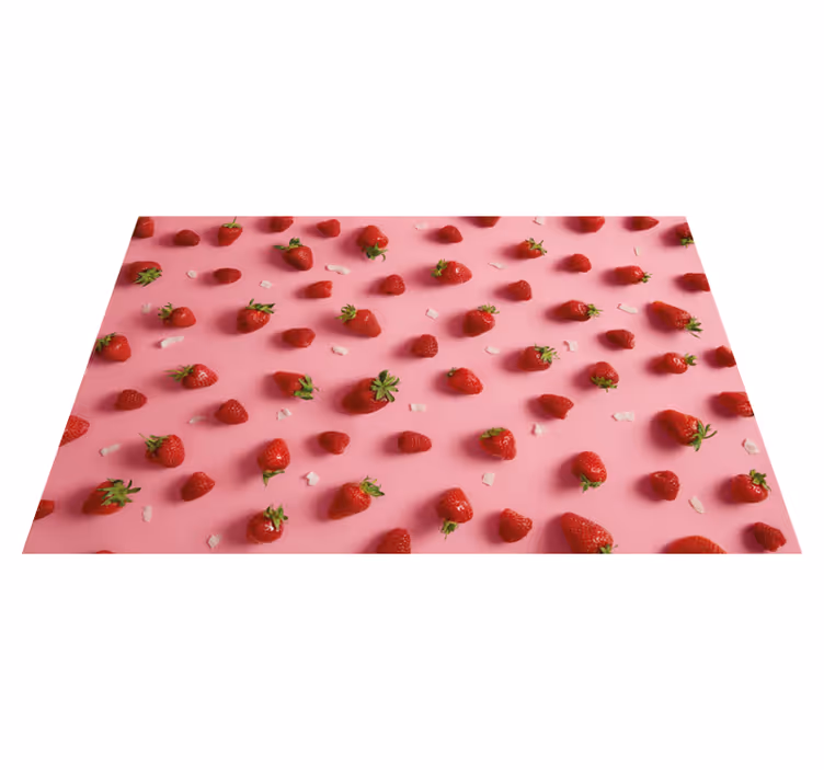 Set de table moderne motif fraise - TenStickers