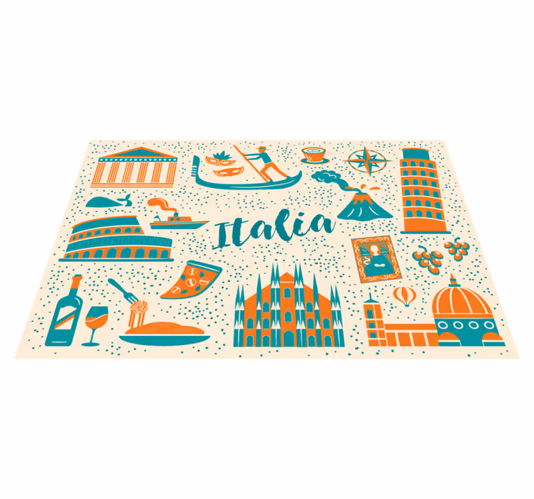 Set de table original scène culinaire italienne - TenStickers