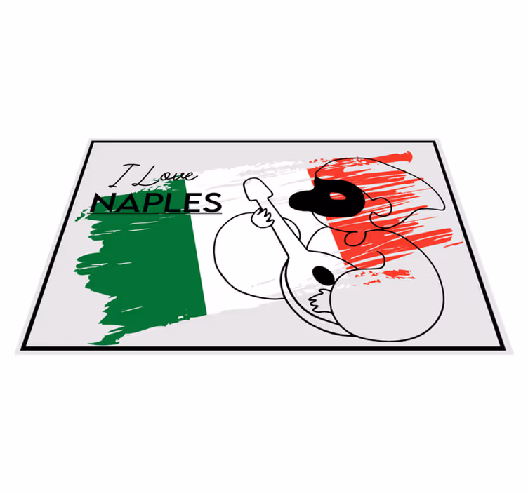 Set de table design citation j'adore naples design - TenStickers