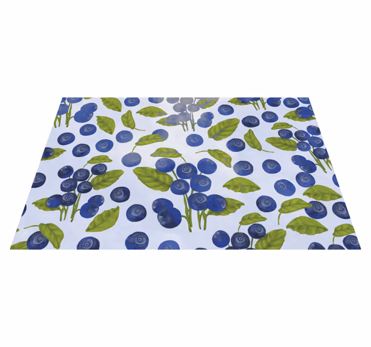 Set de table original motif de feuilles de myrtille - TenStickers