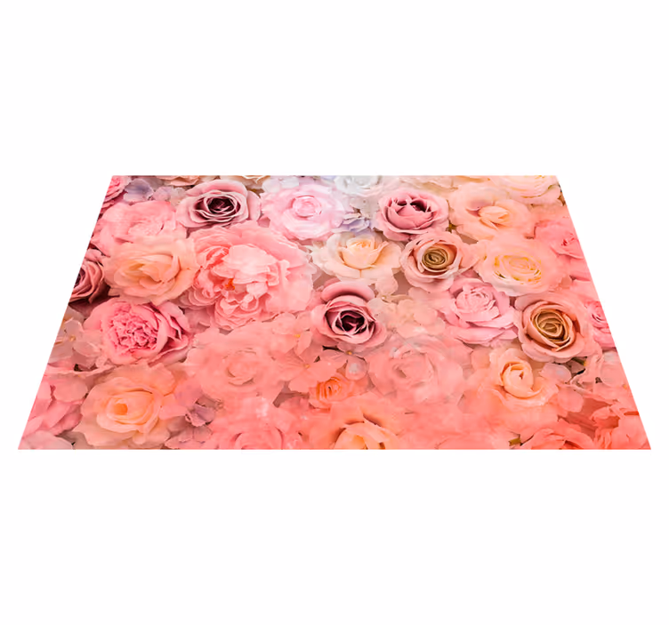 Set de table motif floral rose - TenStickers