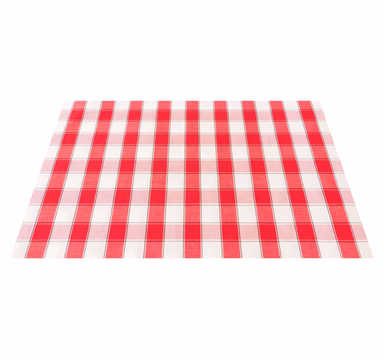 Set de table à motif vichy rouge - TenStickers