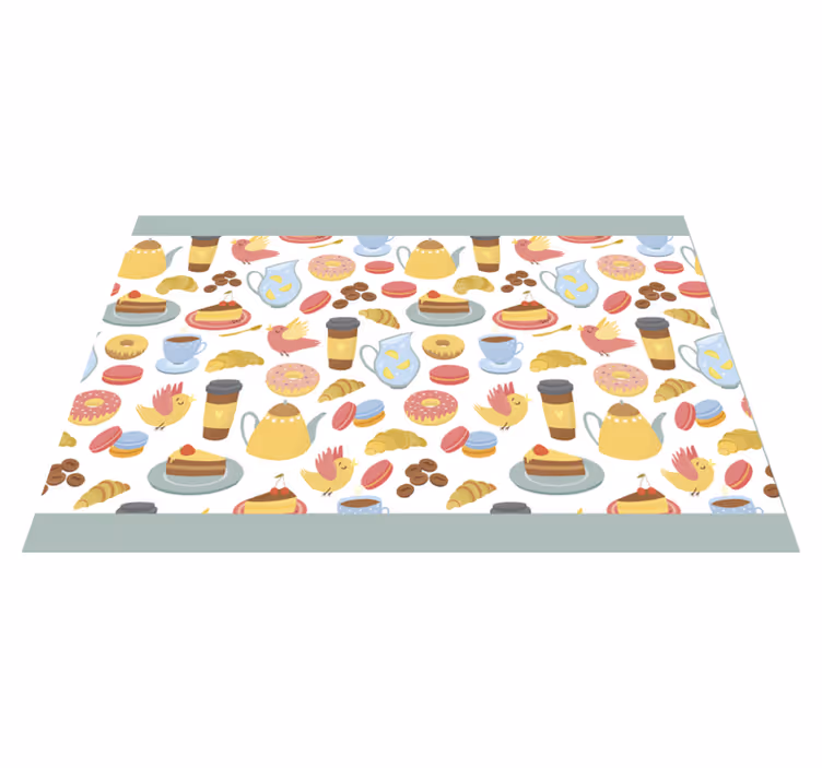 Set de table enfant motifs de desserts colorés - TenStickers