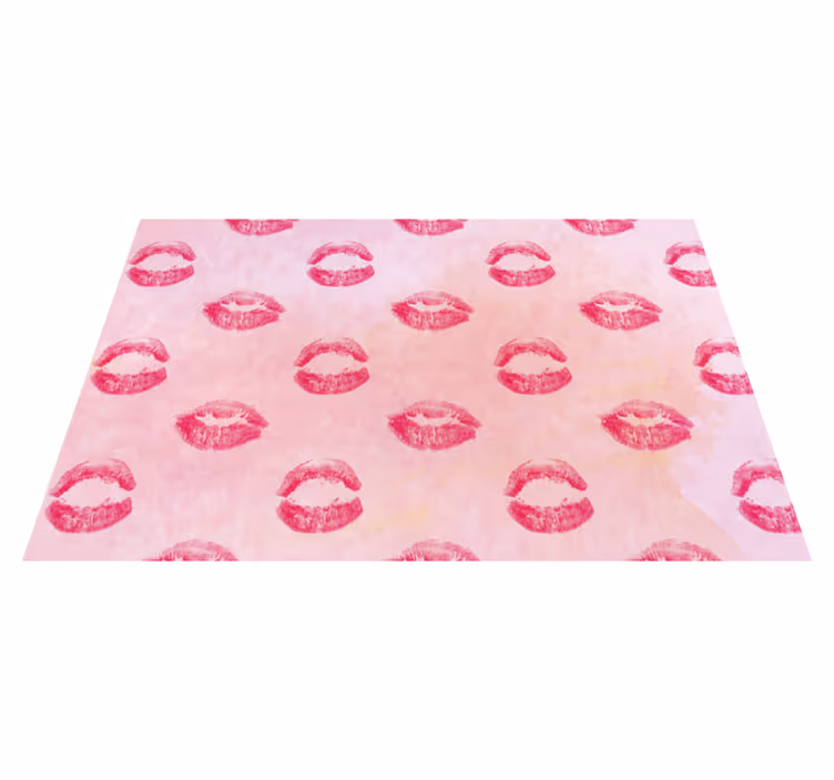Set de table original motif marques de baiser - TenStickers