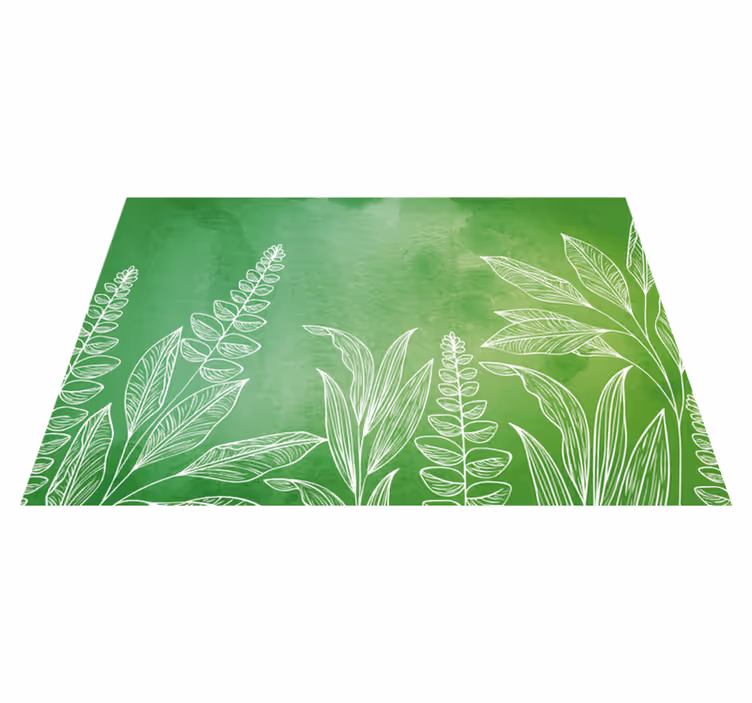 Set de table enfant service à thé avec feuilles - TenStickers