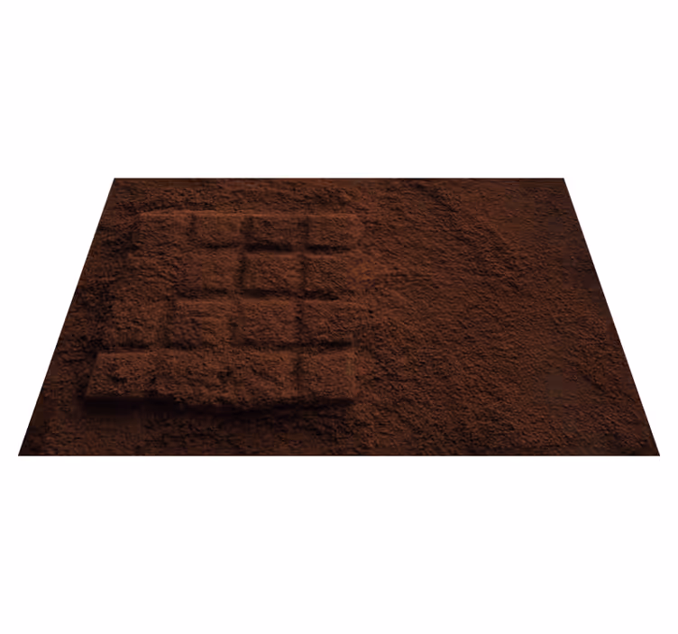 Set de table original texture poudre de chocolat - TenStickers