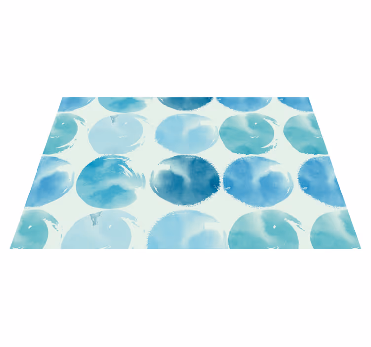 Set de table moderne motifs aquarelle circulaires - TenStickers