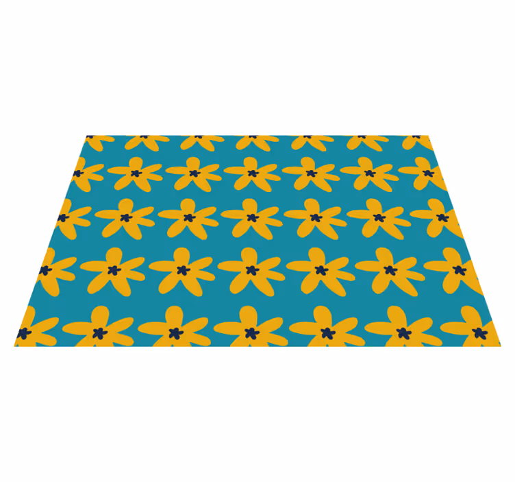 Set de table moderne motif floral vibrant - TenStickers