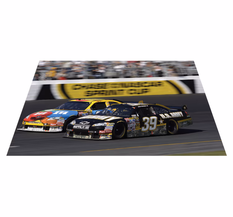 Set de table maison voiture de course action - TenStickers