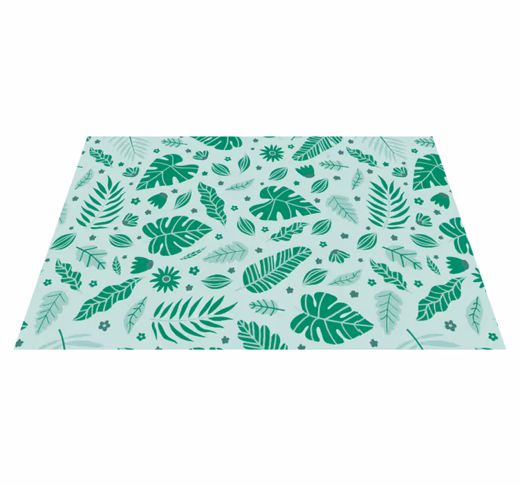 Set de table original motifs verts feuillus - TenStickers