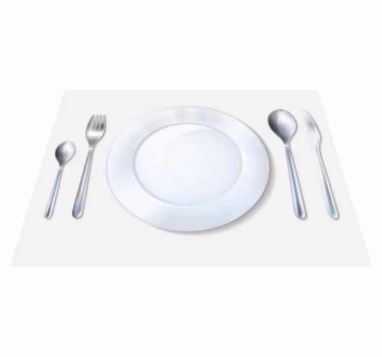 Set de table moderne pour une présentation élégante - TenStickers